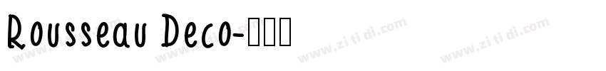 Rousseau Deco字体转换